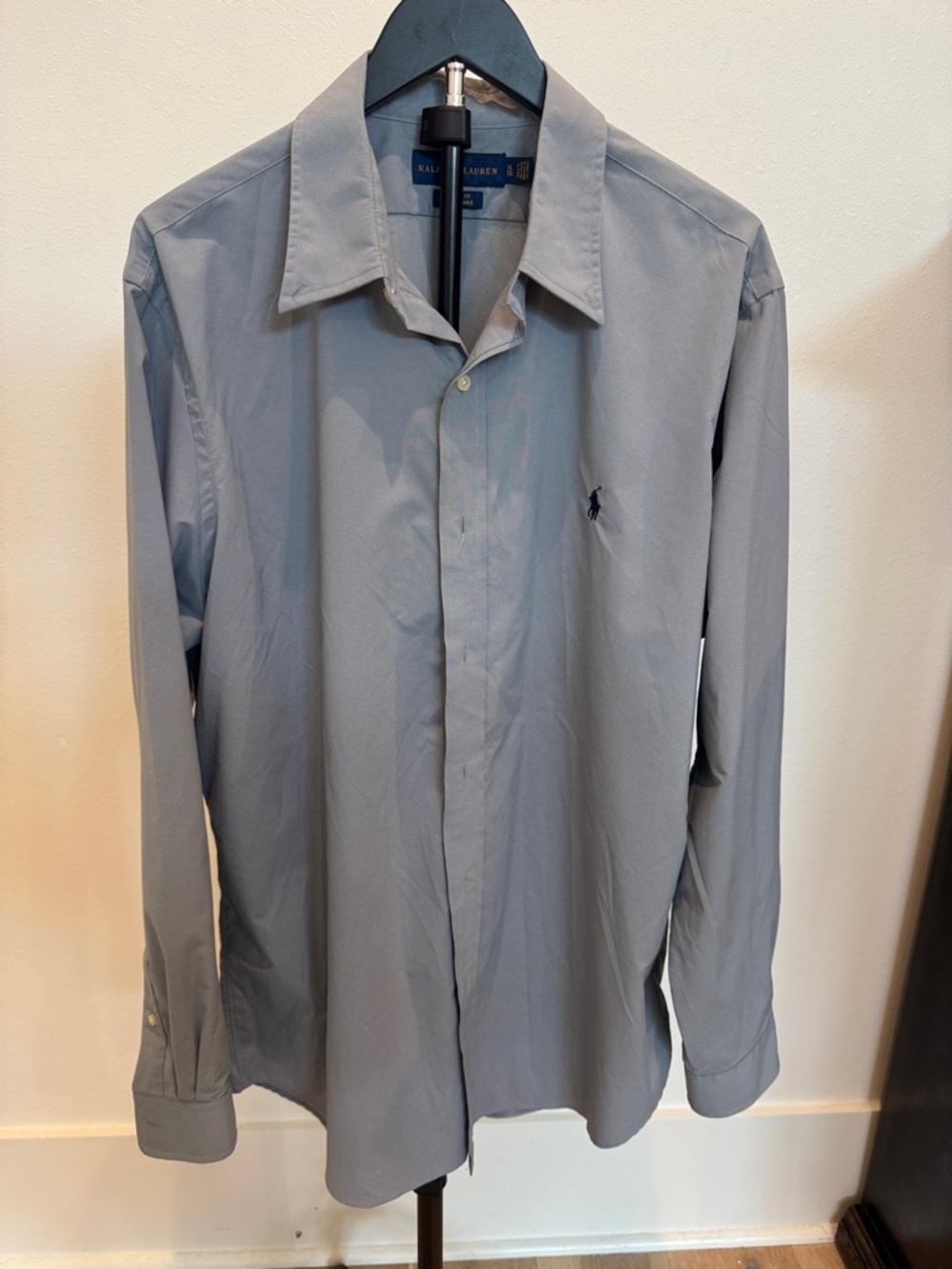 Ralph Lauren Men's Light Slate Blue Dress Shirt